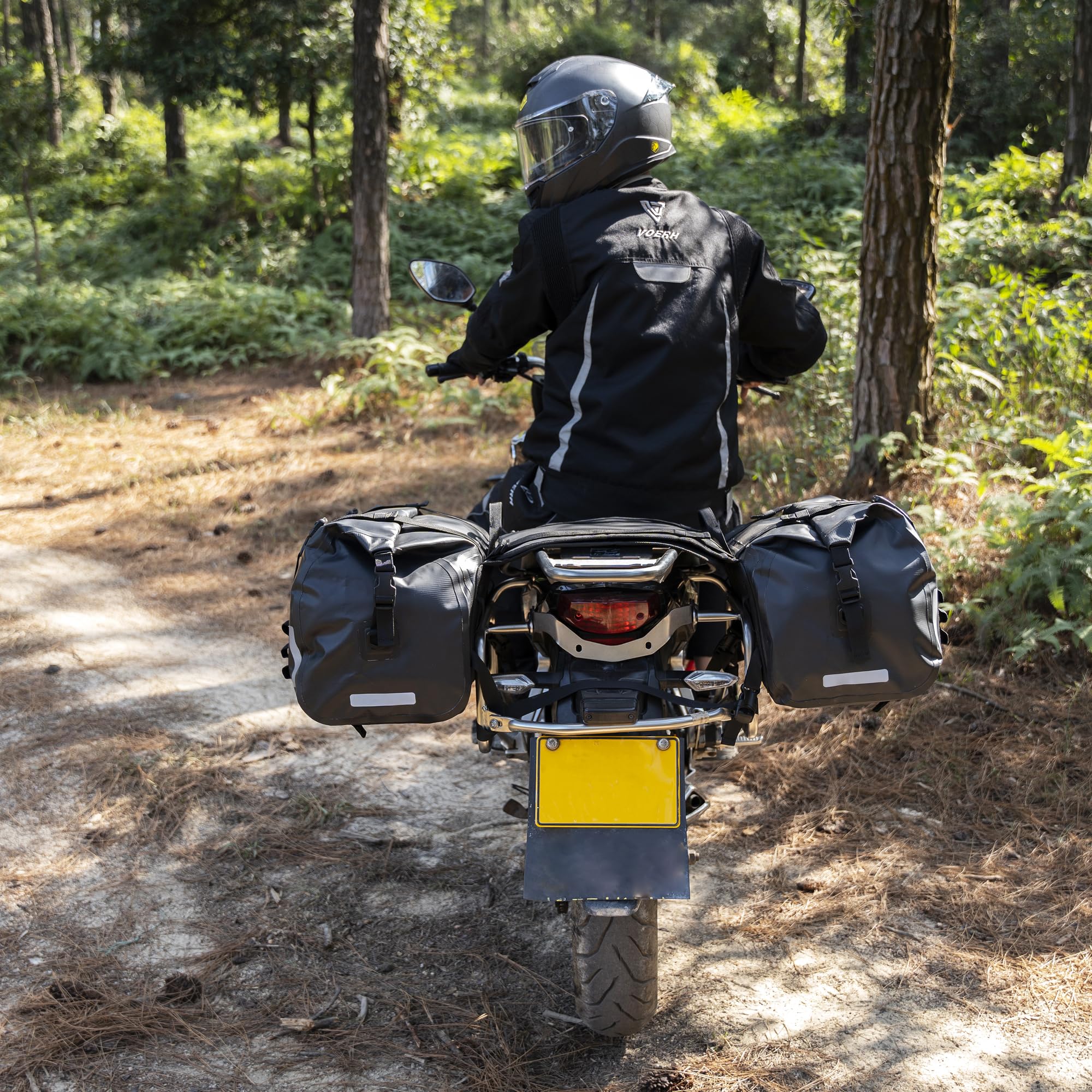 Prezenty na dzień ojca sakwa na siodełko motocyklowe 70 l (35 l x 2) sprzęt motocyklowy Tylna torba na siodełko rowerowe (czarne)