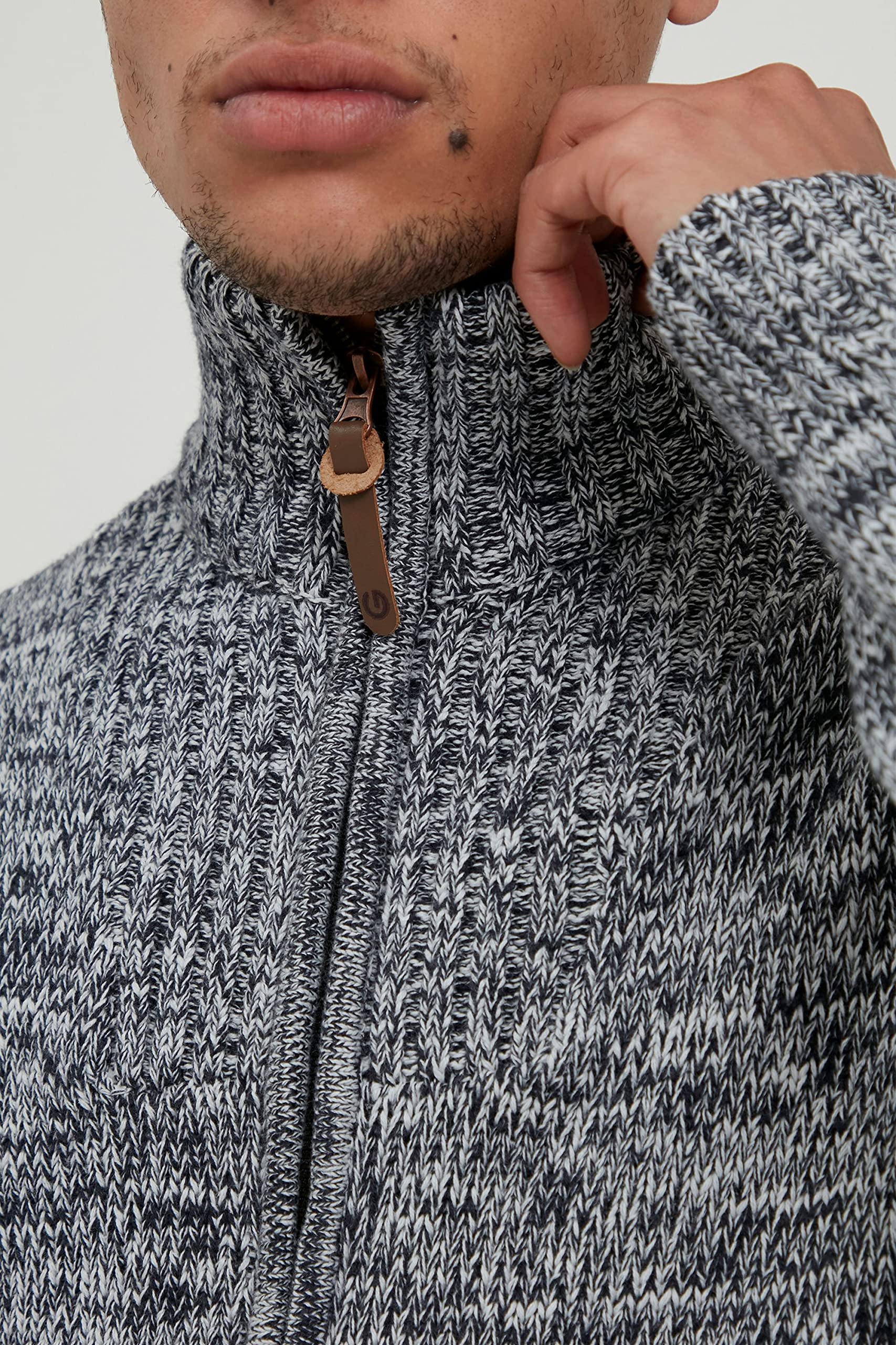 Pomeroy Cárdigan Chaqueta De Punto Grueso para Hombre con Cuello Alto 100% algodón
