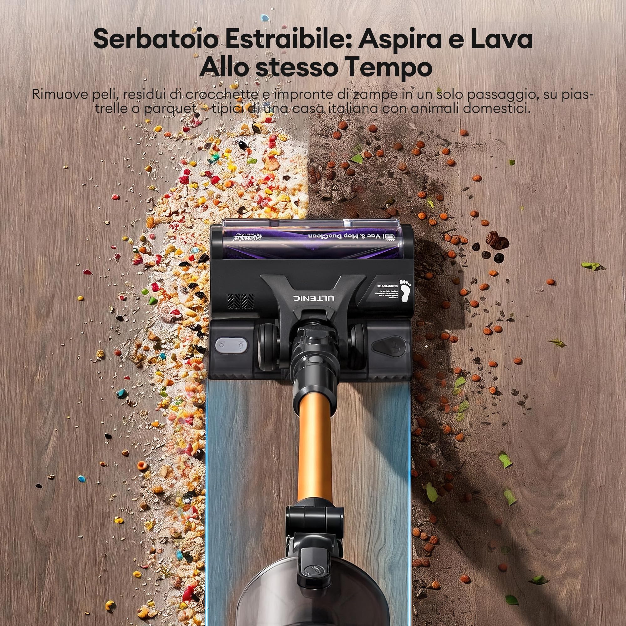Ultenic Aspirapolvere Senza Fili 60Mins/60kPa Scopa Elettrica