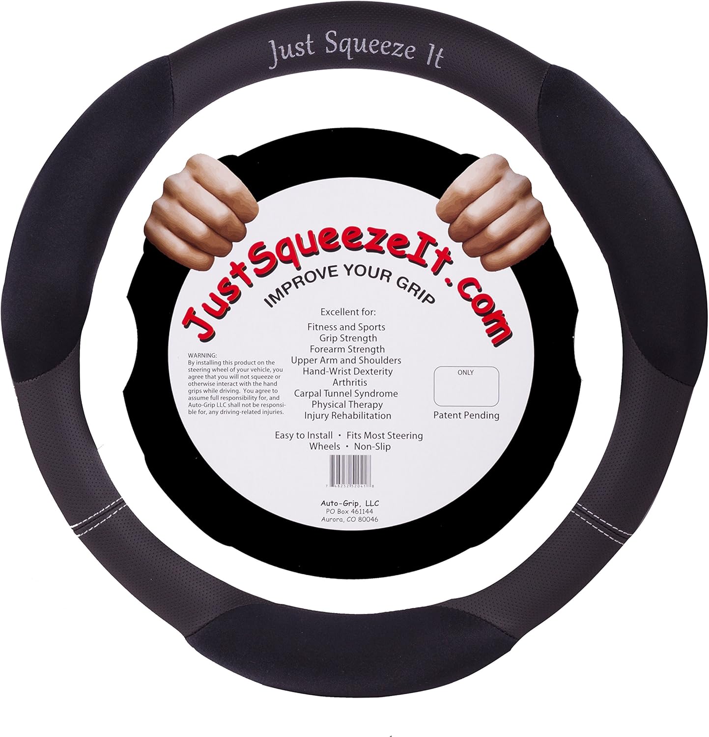 Steering Wheel Cover by Just Squeeze It Will Help With Carpal Tunnel Syndrome