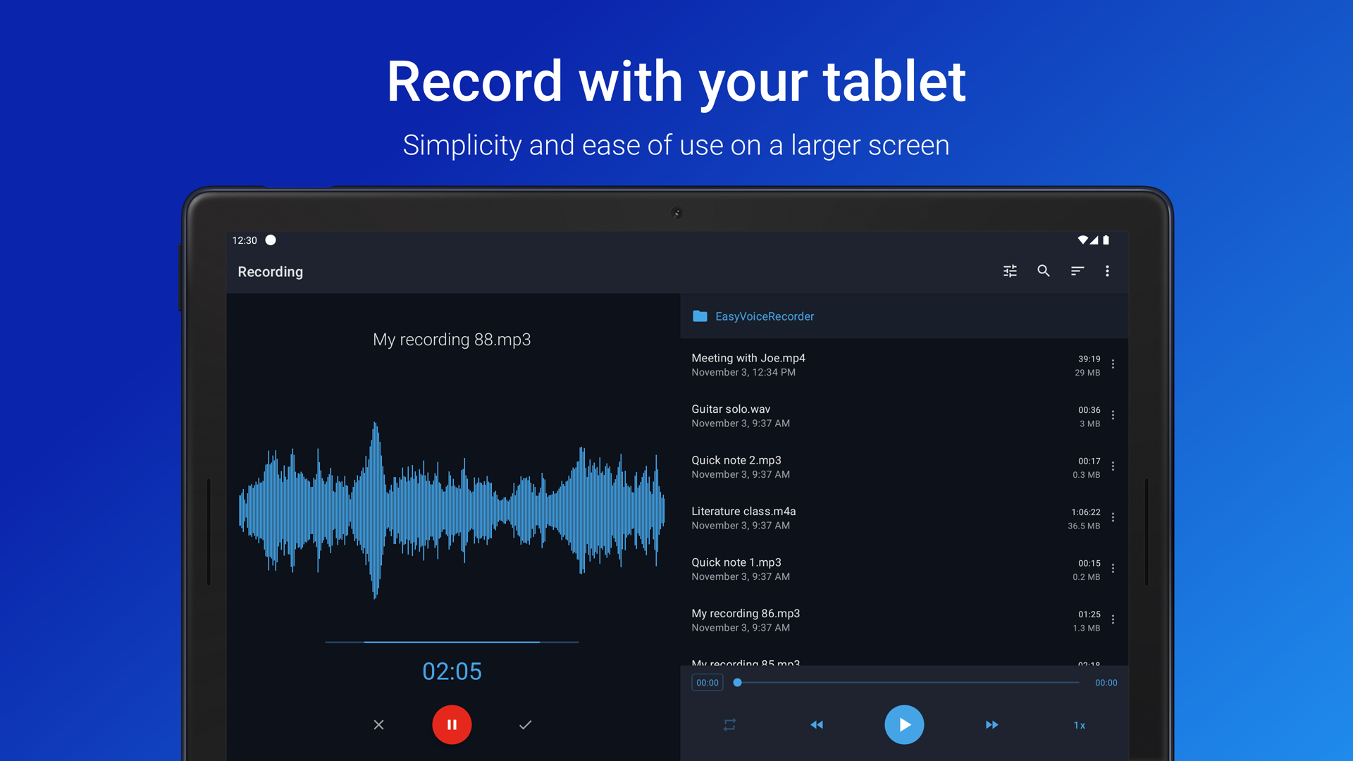 Easy Voice Recorder Pro App on Amazon Appstore