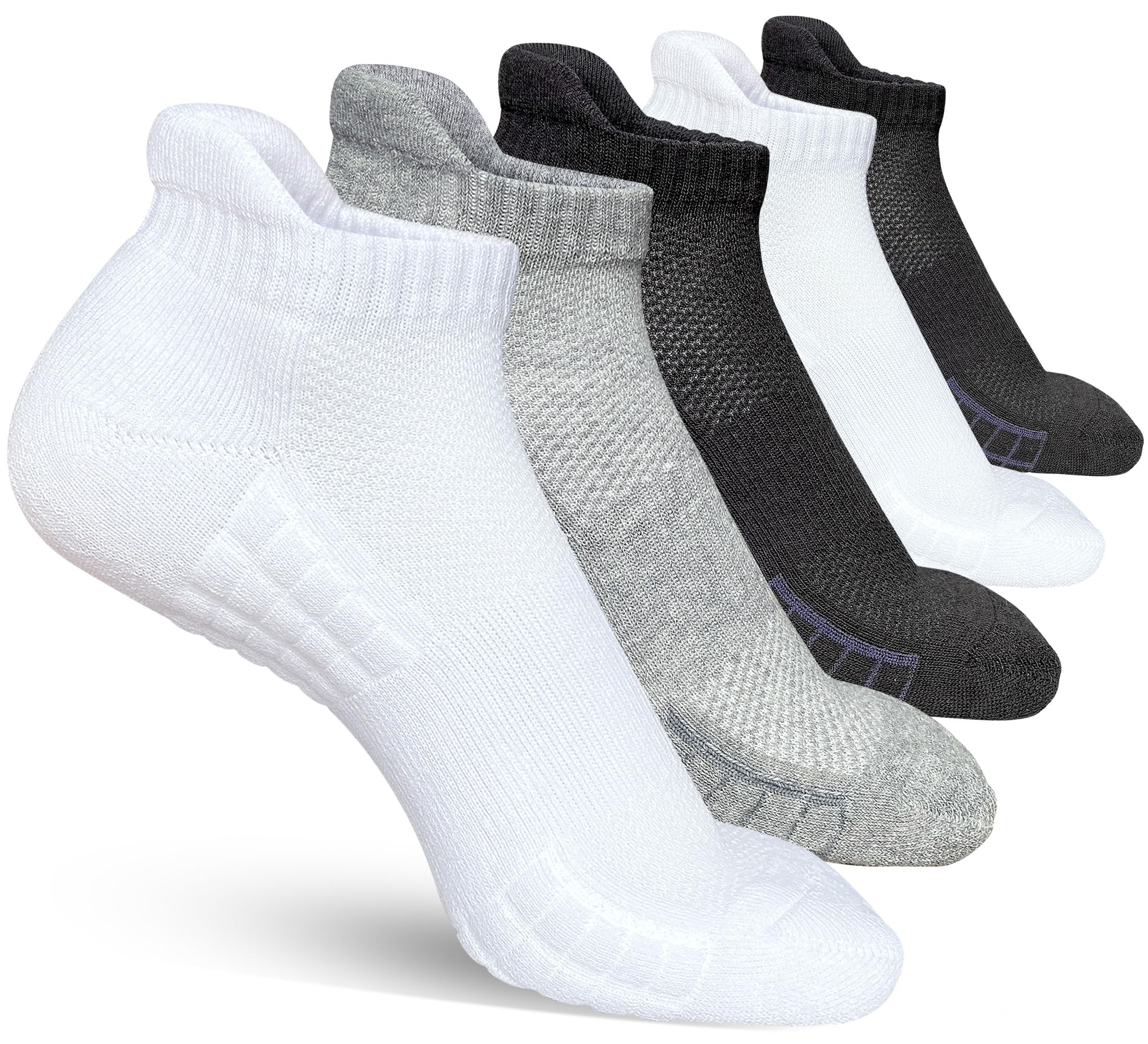 Kvckyyd Women's Athletic Cushioned Ankle Socks