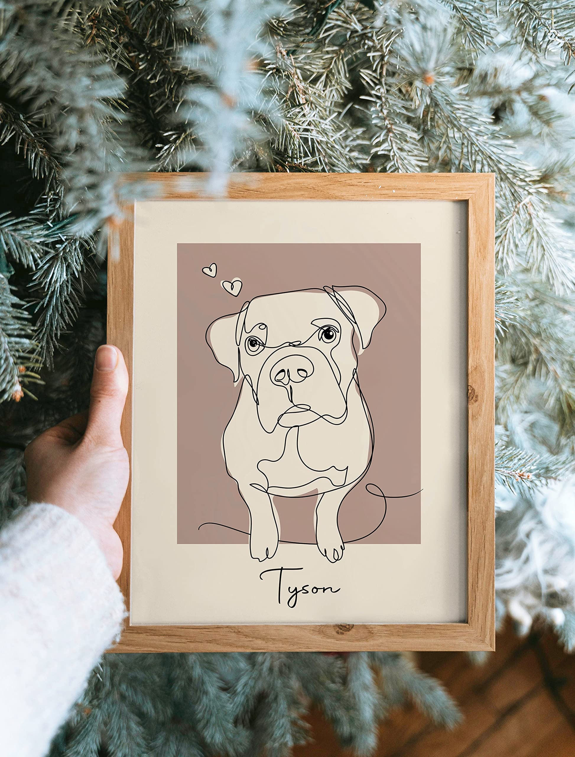 Funny Bulldog Poster Hanger Frame Linen Modern Wall Art Wooden Canvas Artwork Print Personalized Wall Art Hanging Painting Wall Decor For Bathroom Office Room Bedroom Decor 13X20 Inch