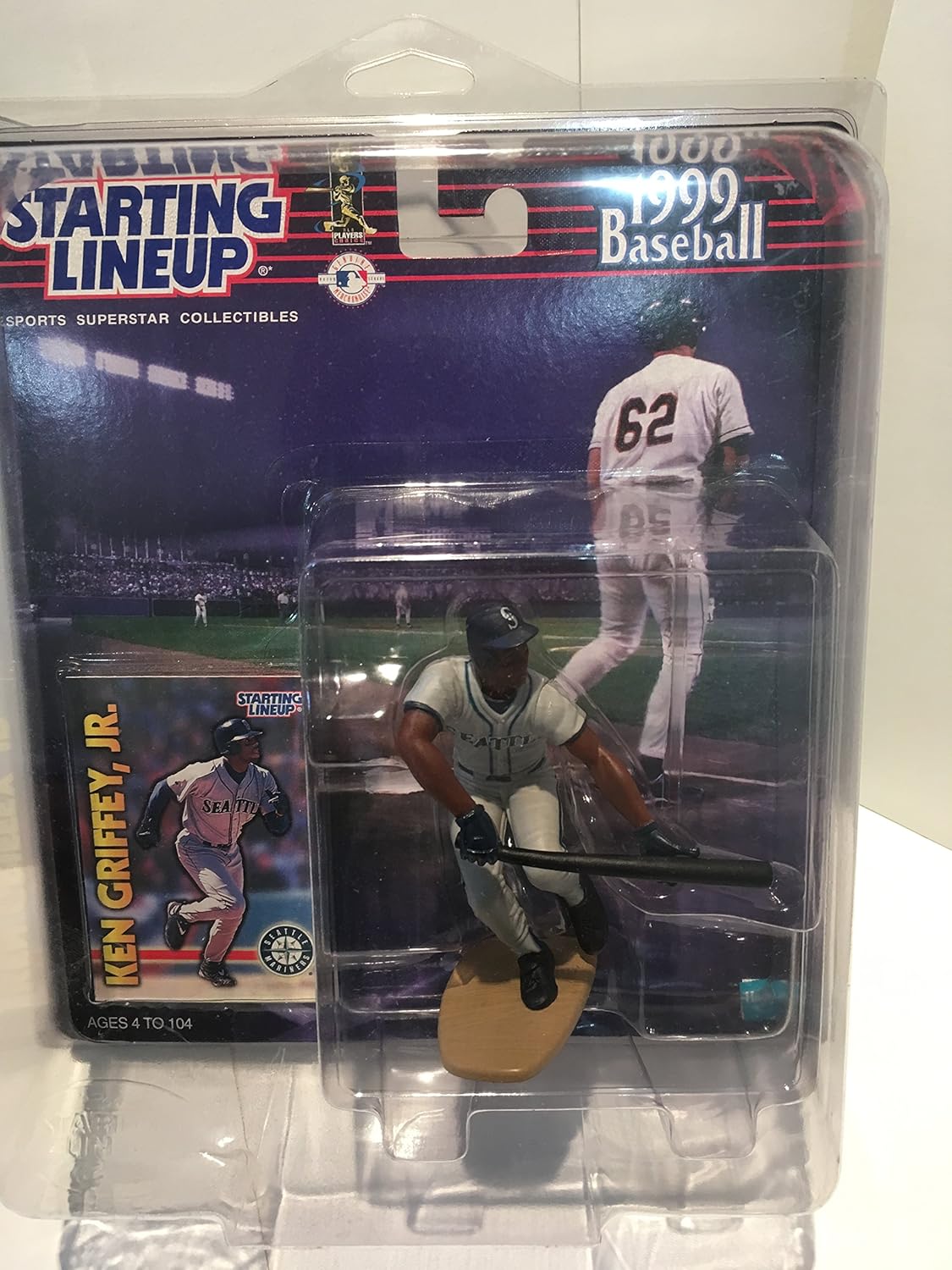 Starting Lineup Ken Griffey JR. / Seattle Mariners 1999 MLB Action Figure & Exclusive Collector Trading Card