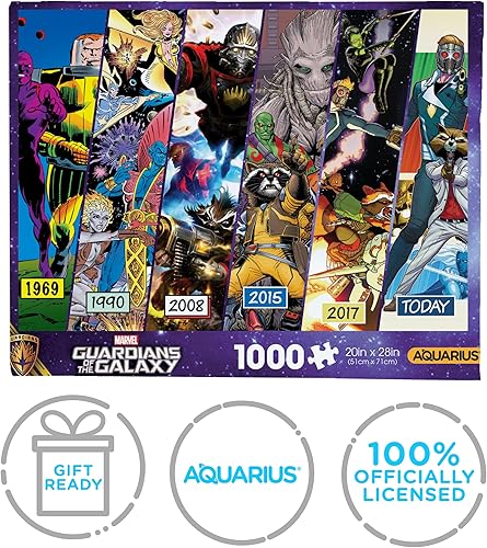 Miniatura 7 de AQUARIUS Guardians of The Galaxy Timeline - Rompecabezas de 1000 piezas, sin deslumbramiento, ajuste de precisión, prácticamente sin polvo de