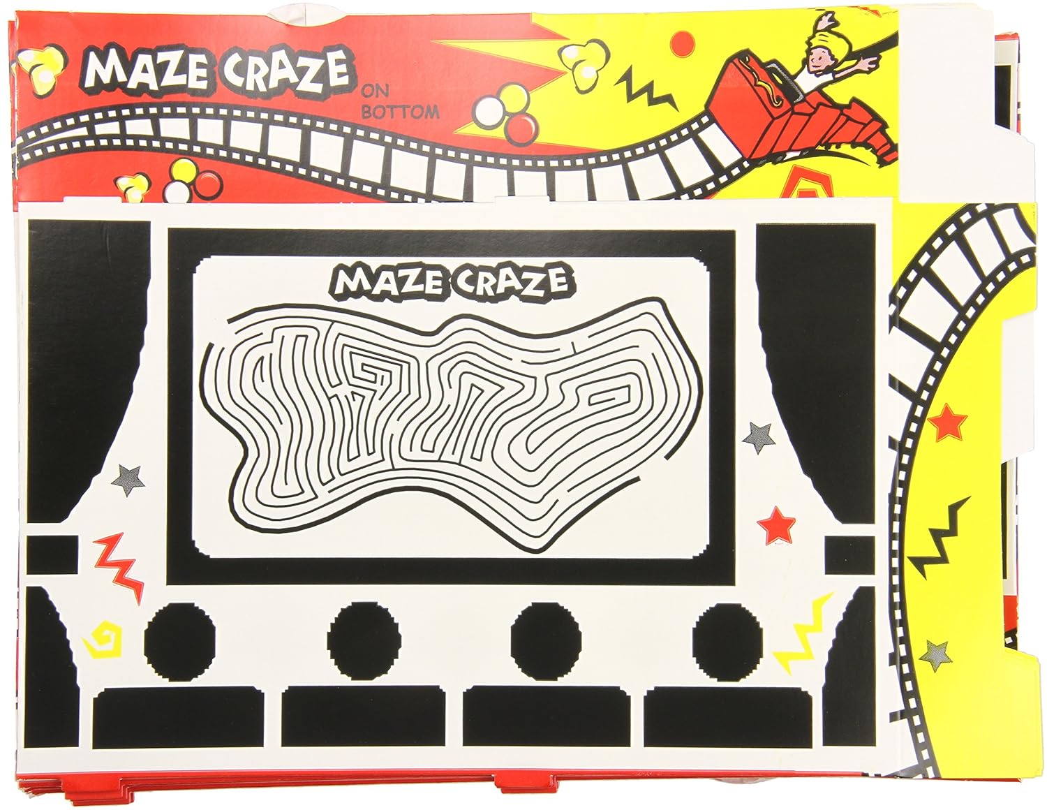 Snappy Maze Craze Combo Movie Popcorn Trays, 50Count