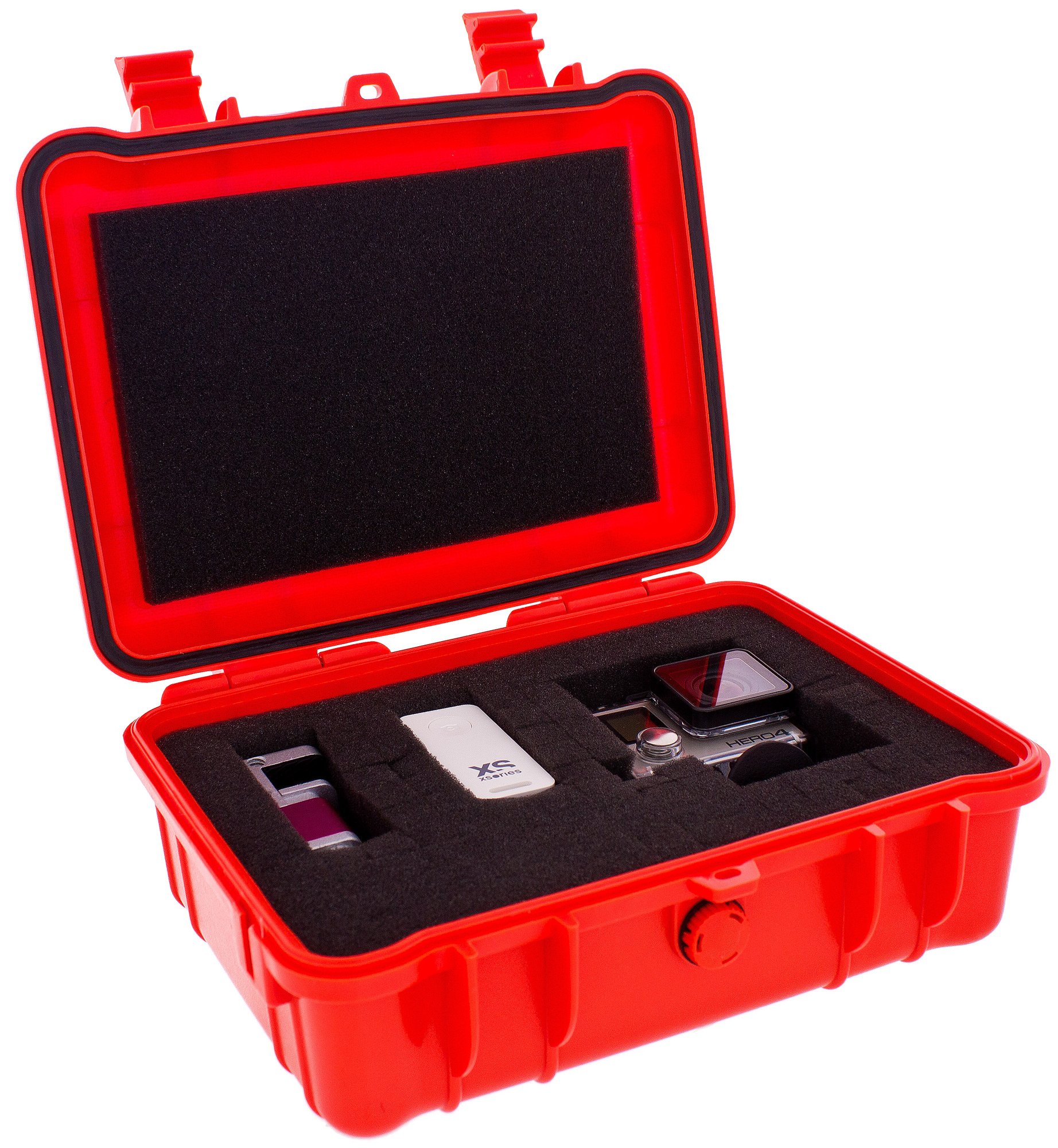 Black Box Petite Mallette per Videocamera GoPro, Rosso