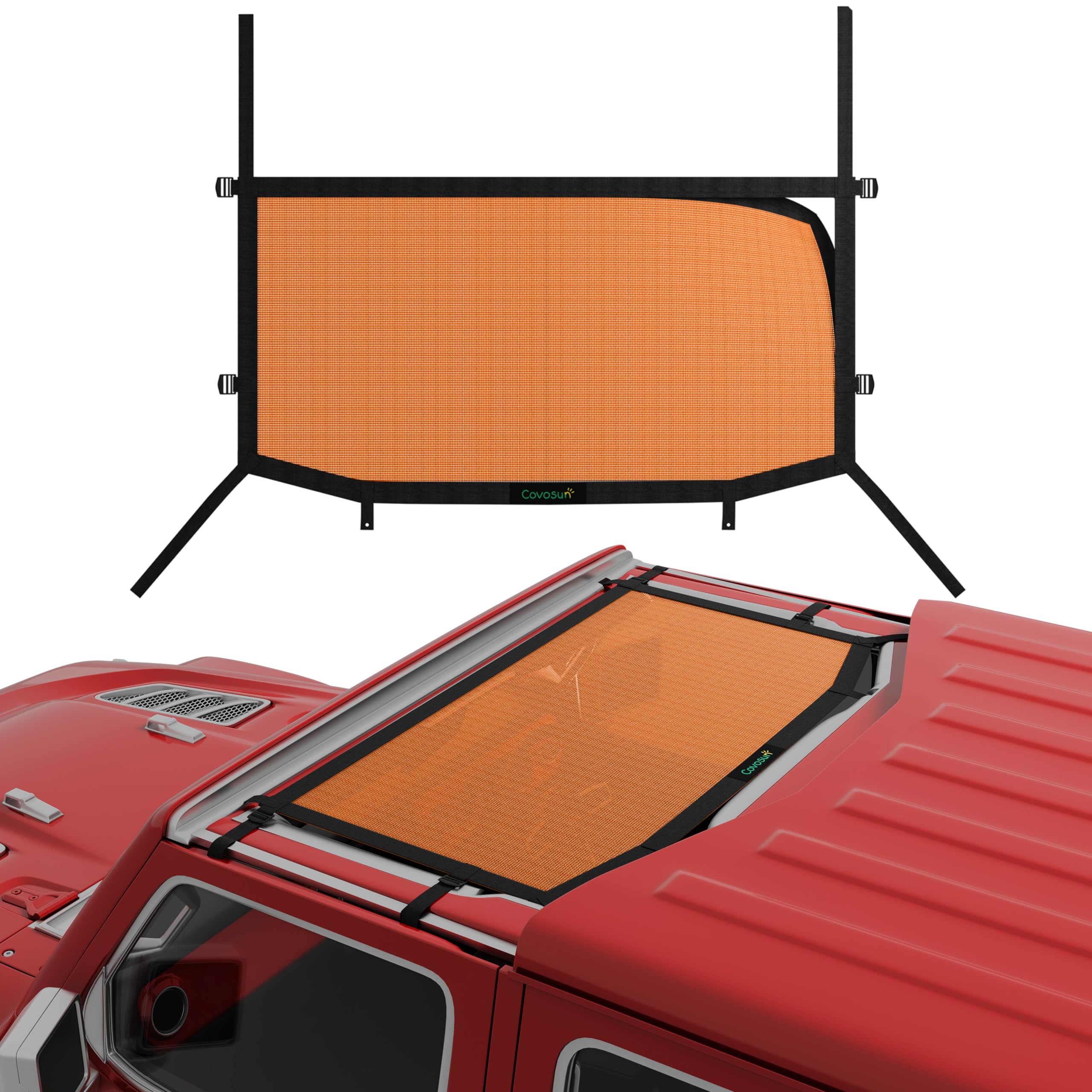 Amazon.com: Covosun Mesh Sunshade for Jeep Gladiator, Convenient