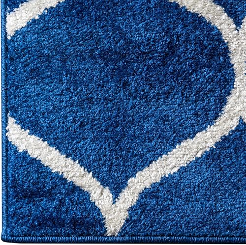 Miniatura 472 de Rugs.com Lattice Frieze Collection Alfombra – 4 x 6 pies, alfombra mediana negra perfecta para salas de estar, comedores grandes, planos abiertos