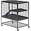 MidWest Deluxe Critter Nation Single Unit Small Animal Cage (Model 161) Includes 1 Leak-Proof Pans, 1 Shelf, 1 Ramps w/ Ramp 