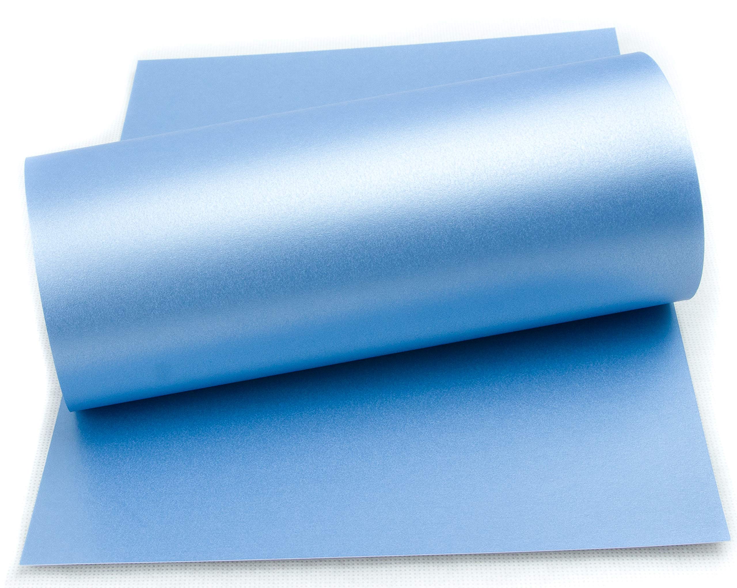 Mufira Pearlescent 300gsm Single Sided A4 Card 10 Pack Perfect for Art & Crafts & Card Making - Dark Blue Mayablue