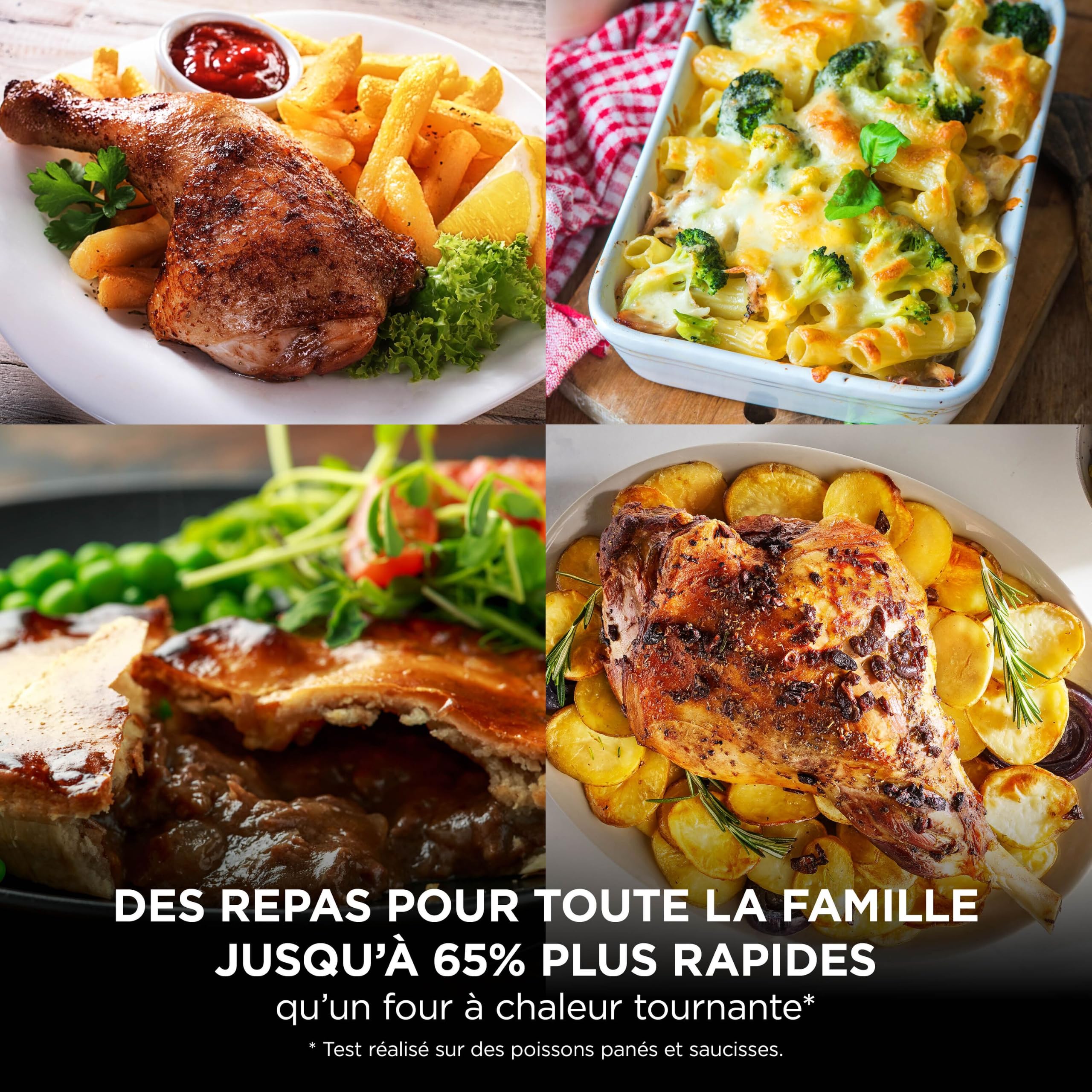 Ninja Foodi FlexDrawer Air Fryer, Dual Zone Avec Séparateur Amovible, Grand Tiroir de 10.4 L, 7-en-1, Double Zone, Sans Huile, Pièces Antiadhésives Compatibles Au Lave-Vaisselle, Stone/Or AF500EUSD