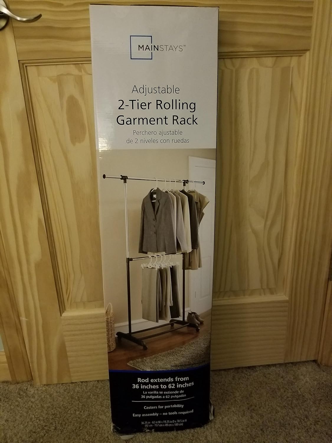Mainstays Adjustable 2Tier Garment Rack by Mainstay Amazon.ca Home