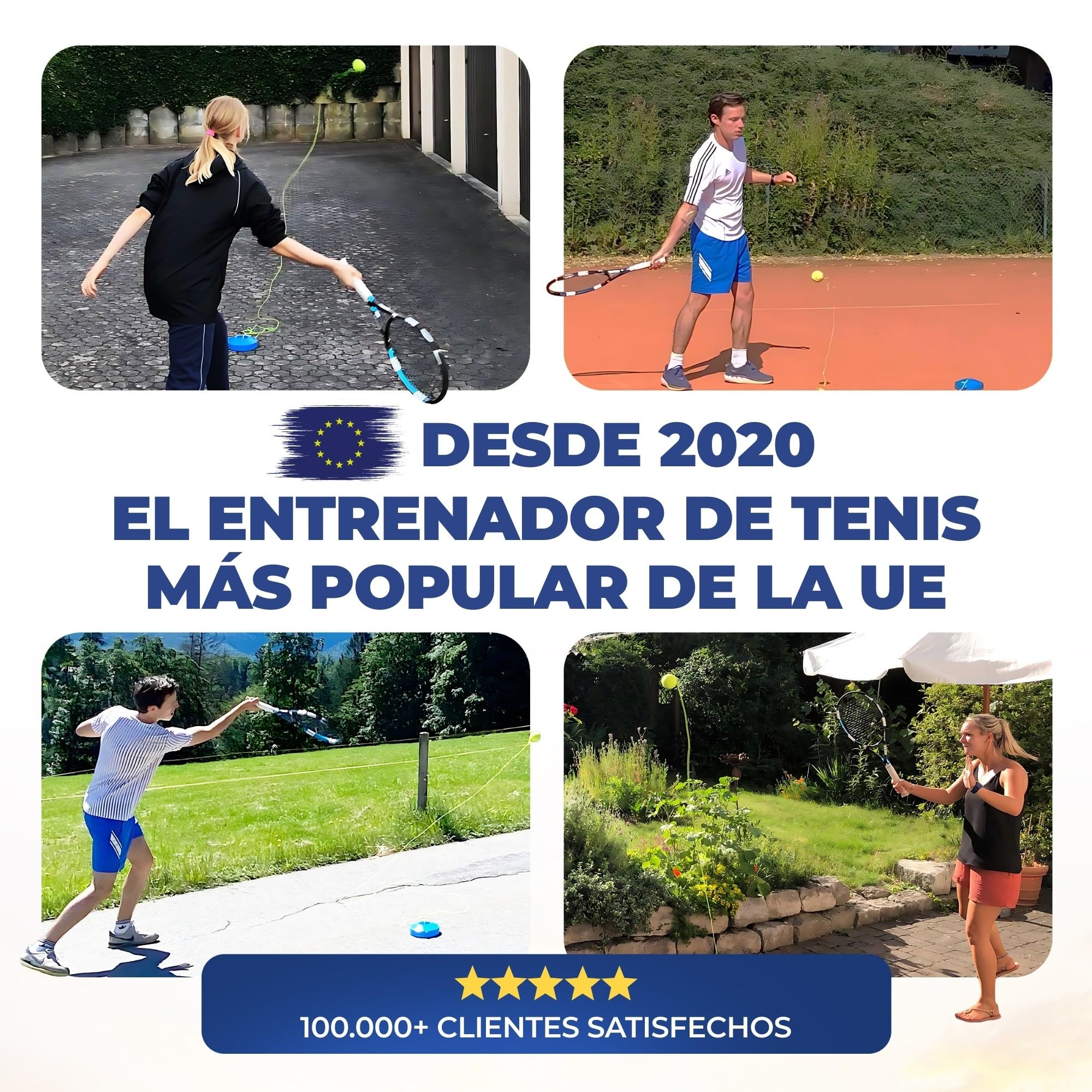 MOVEMATE Dispositivo de Entrenamiento de Pádel/Tenis con Pelota Wilson® | Equipamiento Deportivo para Exteriores