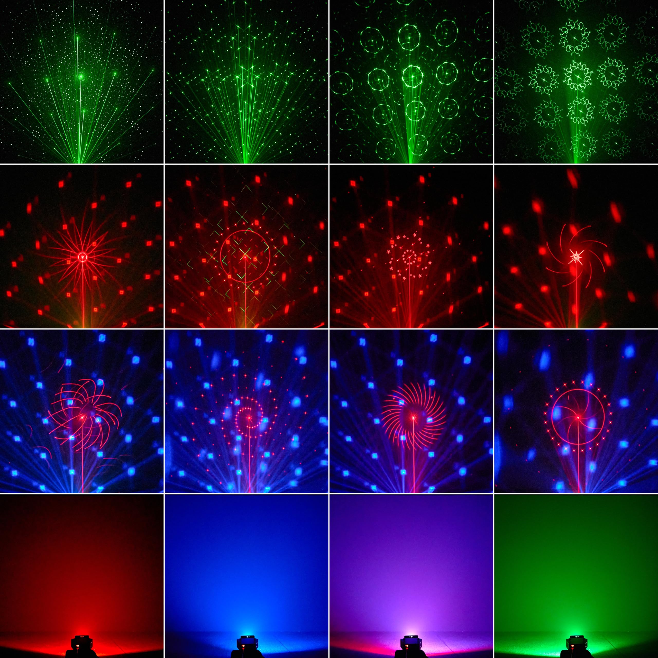 Miralin Boule Disco LED avec Laser et Stroboscope – Lumière DJ Réactive au Son, Télécommande, Éclairage Fête Anniversaire, Maison, Mariage, Scène, Festival, Événement