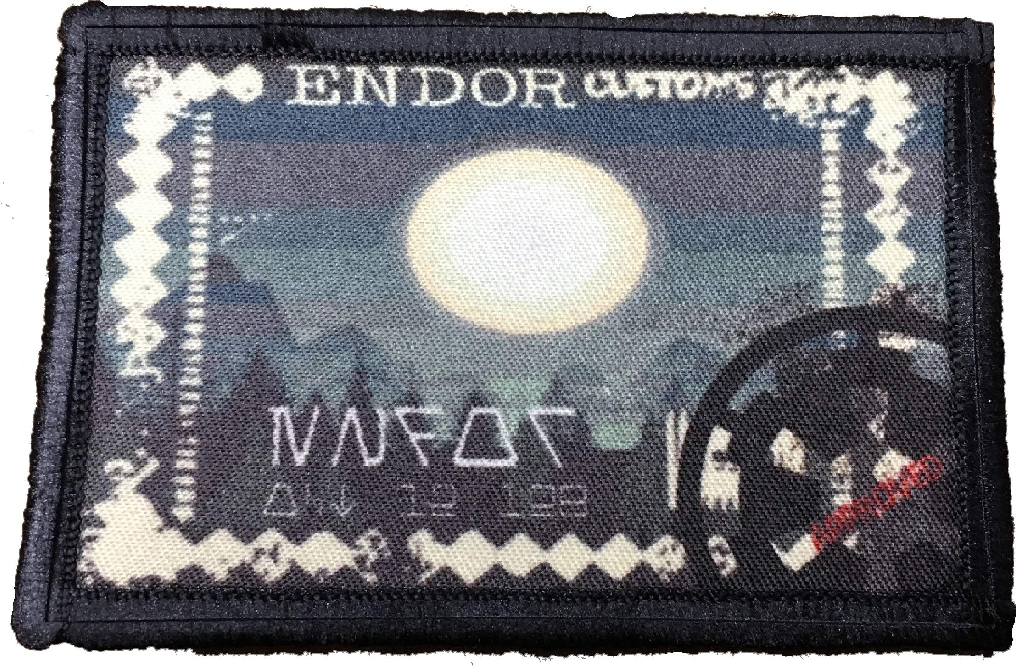 Star Wars Endor Passport Stamp Morale Patch. 2x3" Hook and Loop Patch. Made in The USA