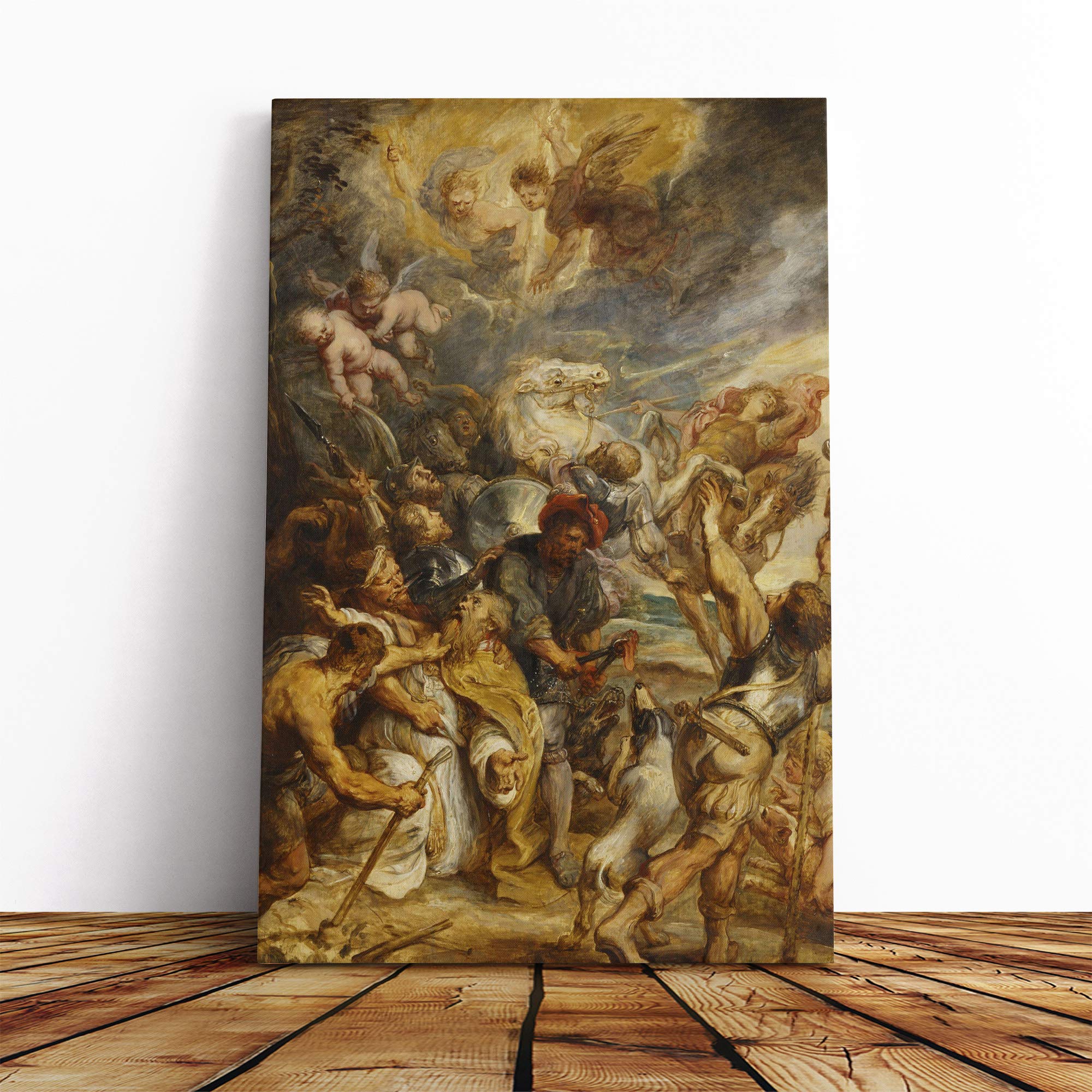 Peter Paul Rubens Martyrdom of Saint Livinus Canvas Print | Gallery Wrapped 30mm Frame Wall Art | 30x20 inches | Ready to Hang | Modern Religious Picture | Living Room Bedroom Lounge Office