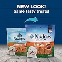 Vista 10 de Blue Buffalo Nudges Jerky Cuts - Golosinas naturales para perros, pato, 10 onzas