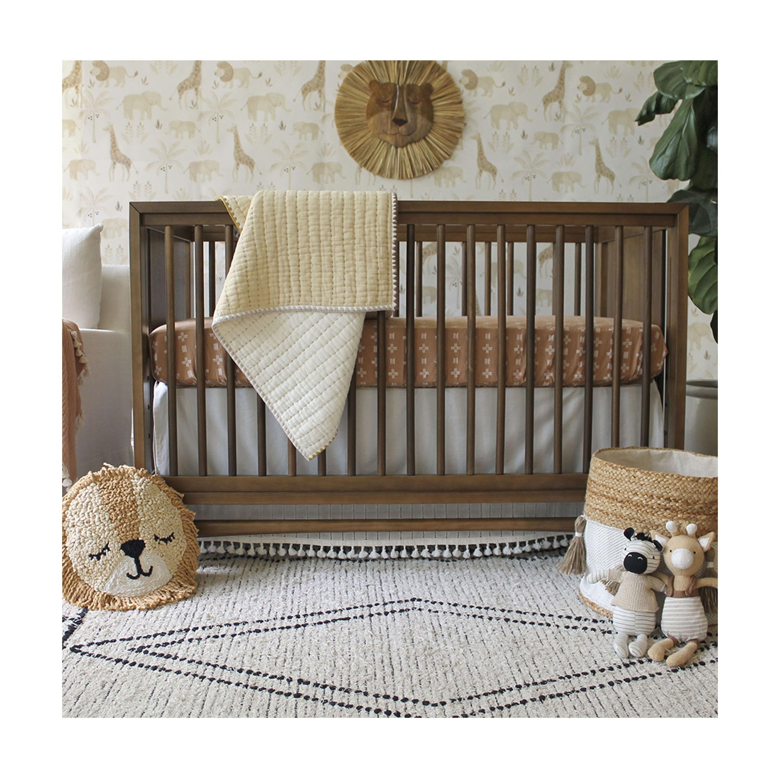Crane Baby Manta de Muselina para bebé, 100% algodón, para niños y niñas, Acolchado, 91 x 91 cm, imprescindible para bebé