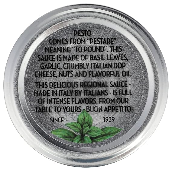 Pesto Alla Genovese, Sacla Italian Pasta Sauce, Italian Basil Only, Imported from Italy, Net Wt 10.2 OZ (290g) PACK OF 1