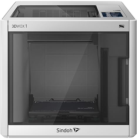 review Sindoh - 3D1AQ - 3DWOX 1 3D Printer - Open Source Filament, WiFi, Heatable Metal Flex Bed, HEPA Filter, Intelligent Bed Leveling Assistance, Built-in Camera, Build Size 8.2