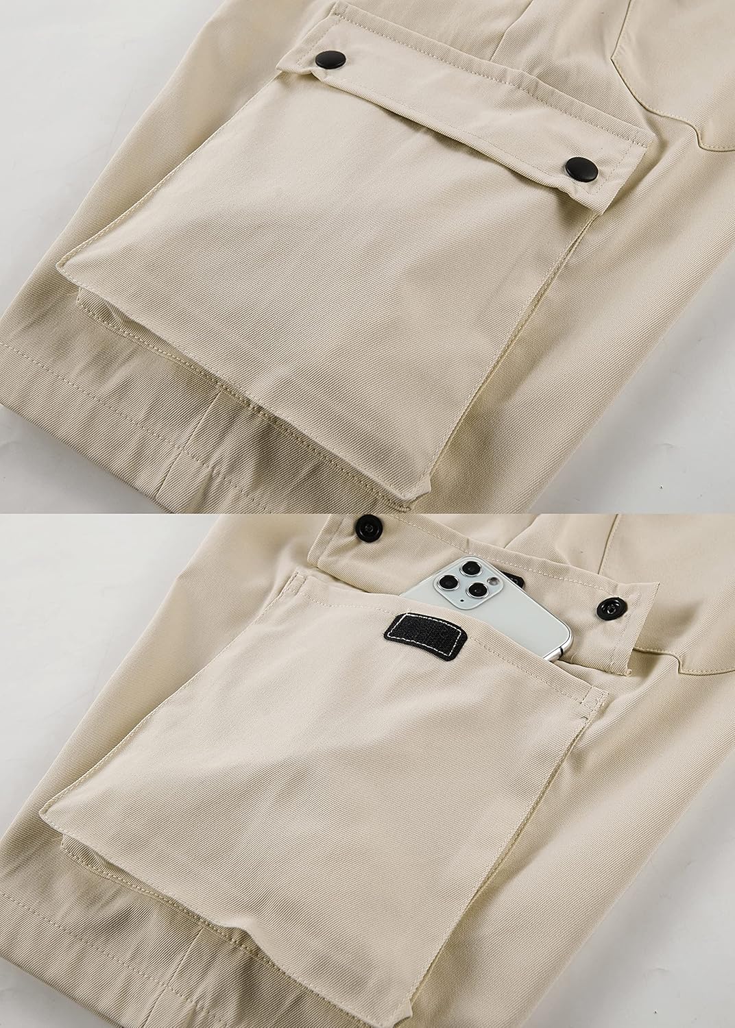 VtuAOL Women's Cargo Shorts Casual Elastic Waist Comfy Relaxed Fit Shorts - Image 7