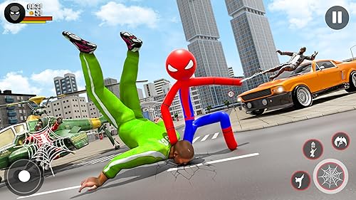 Stickman Rope Hero-Spider Game, Stickman Fighting Games: Spider Hero Game, Stickman Spider Hero Supe