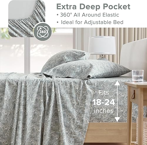 Vista 121 de Comfort Spaces - Sábanas con fundas de almohada Gris diamante