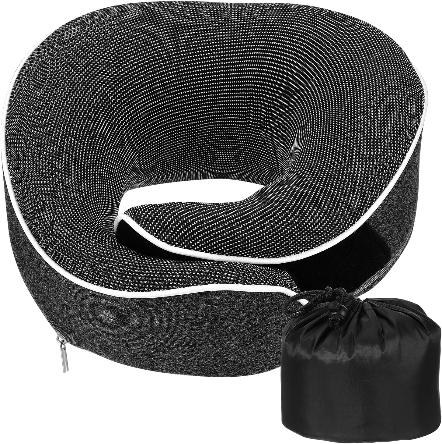 Kyrio Aeroplane Neck Pillow, 360° Support Travel Pillow, Memory Foam Travel Pillow, Portable Flight Accessories, with Carry Bag