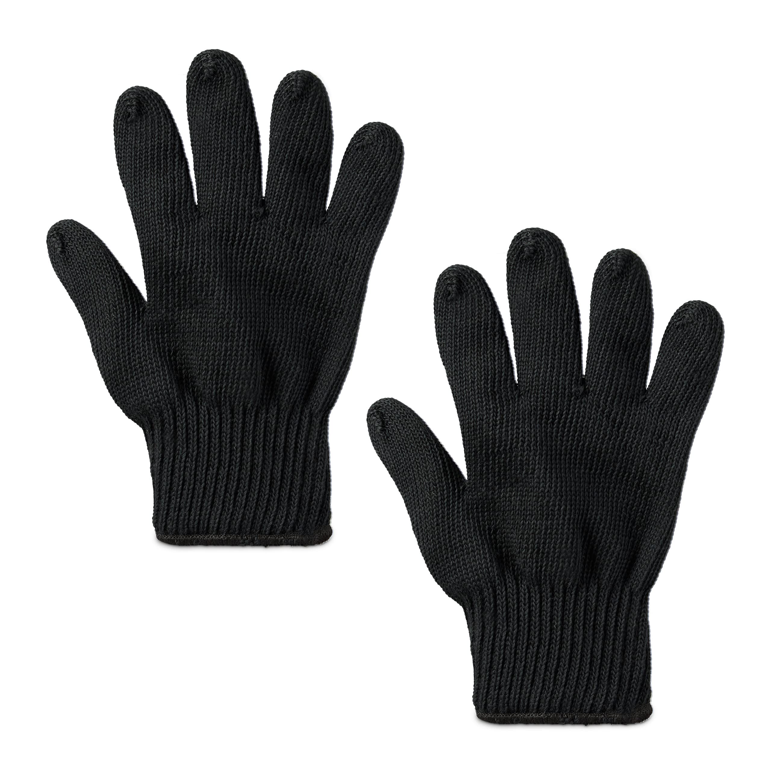 Gants Anti-chaleur Longs 34 Cm – Résistance Jusqu’à 350°C – Intérieur Coton/polyester, Extérieur Thermorésistant – Ambidextres