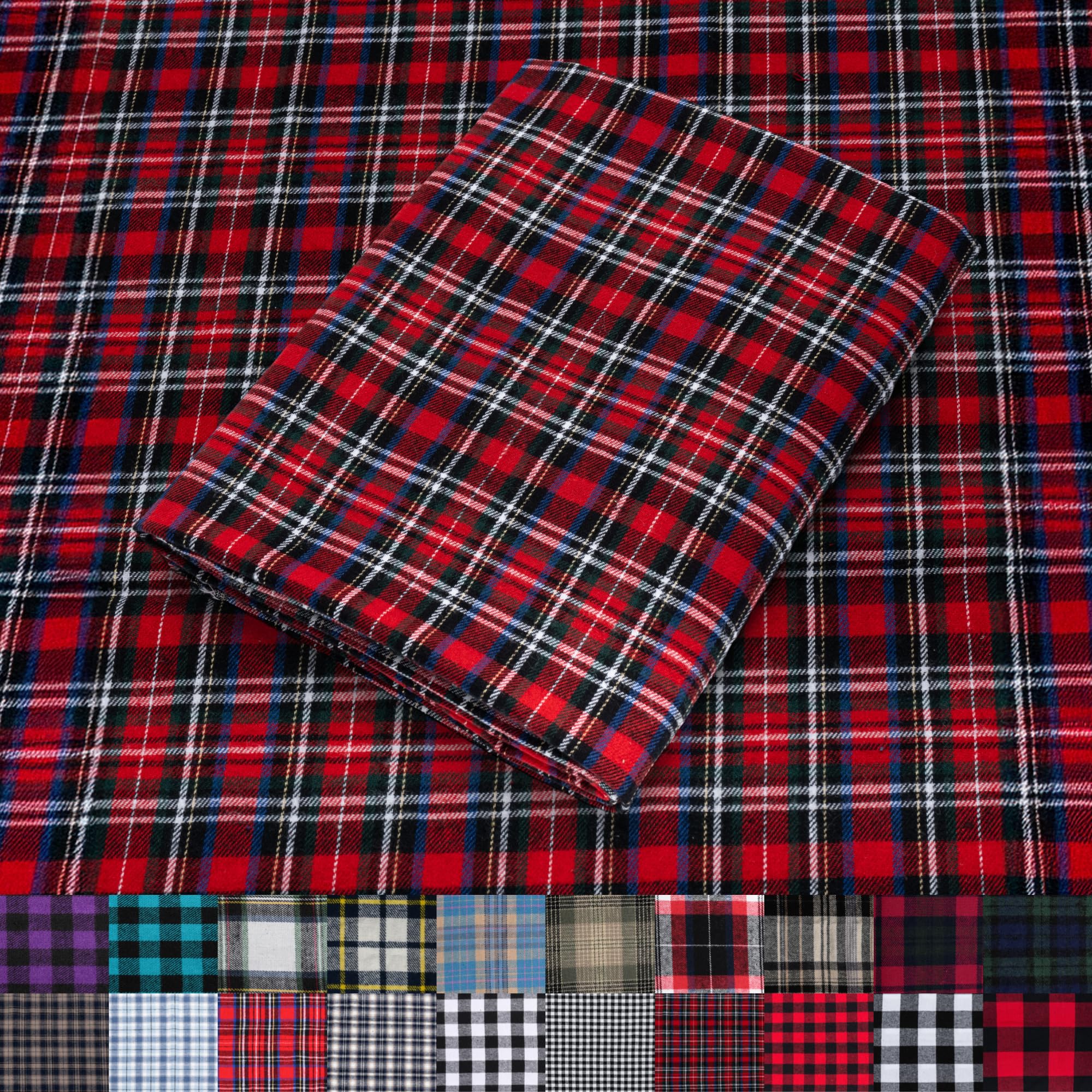 Pico Textiles 1 Yard Blue and Green Blackwatch Tartan Plaid Flannel Fabric - 60" Wide - 100% Cotton - Sold by The Yard - for Shirts, Scarves, Pajamas & Receiving Blankets — view 78