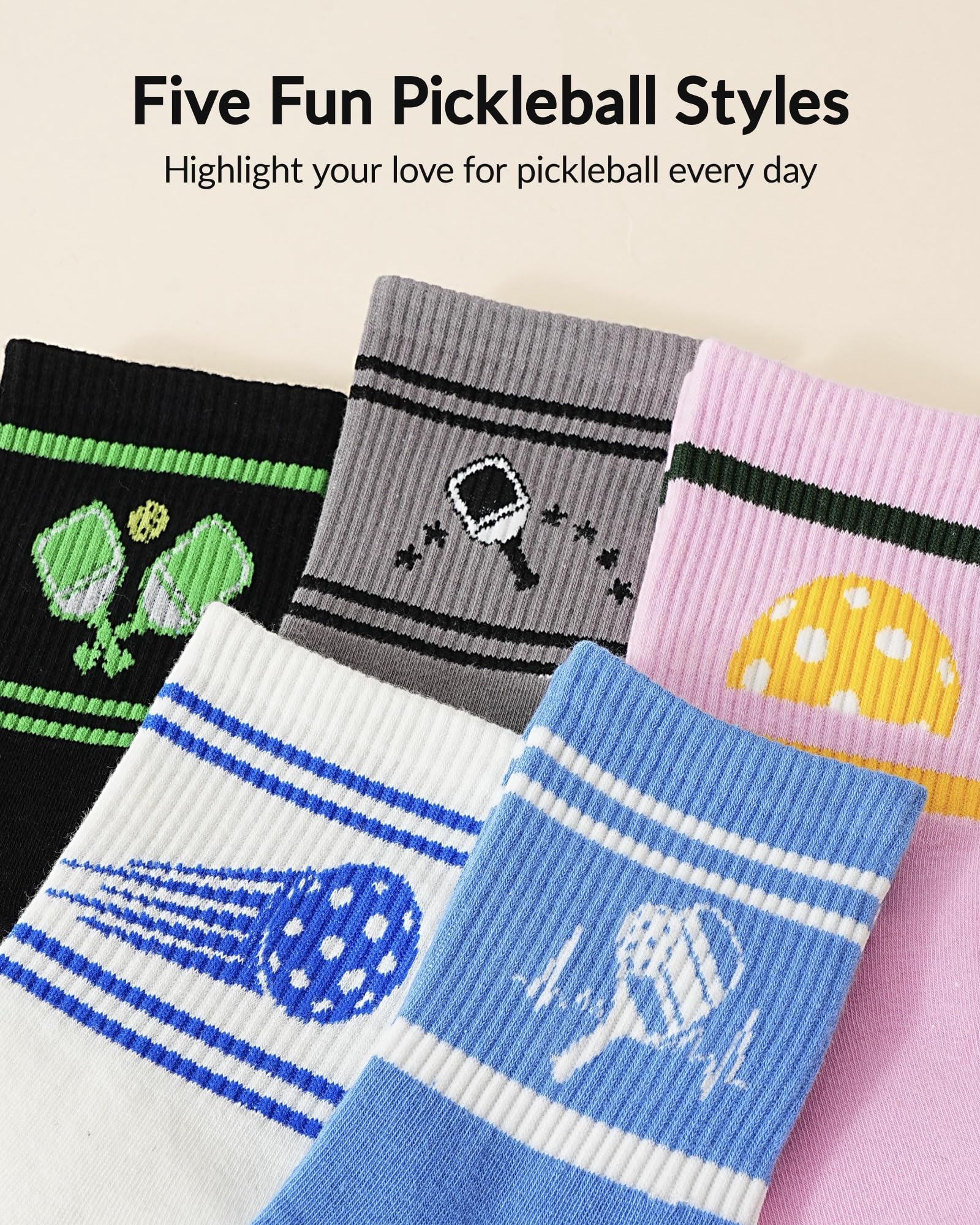 Moyel Socks Women, 5 Pairs of Funny Cute Socks Gifts for Women