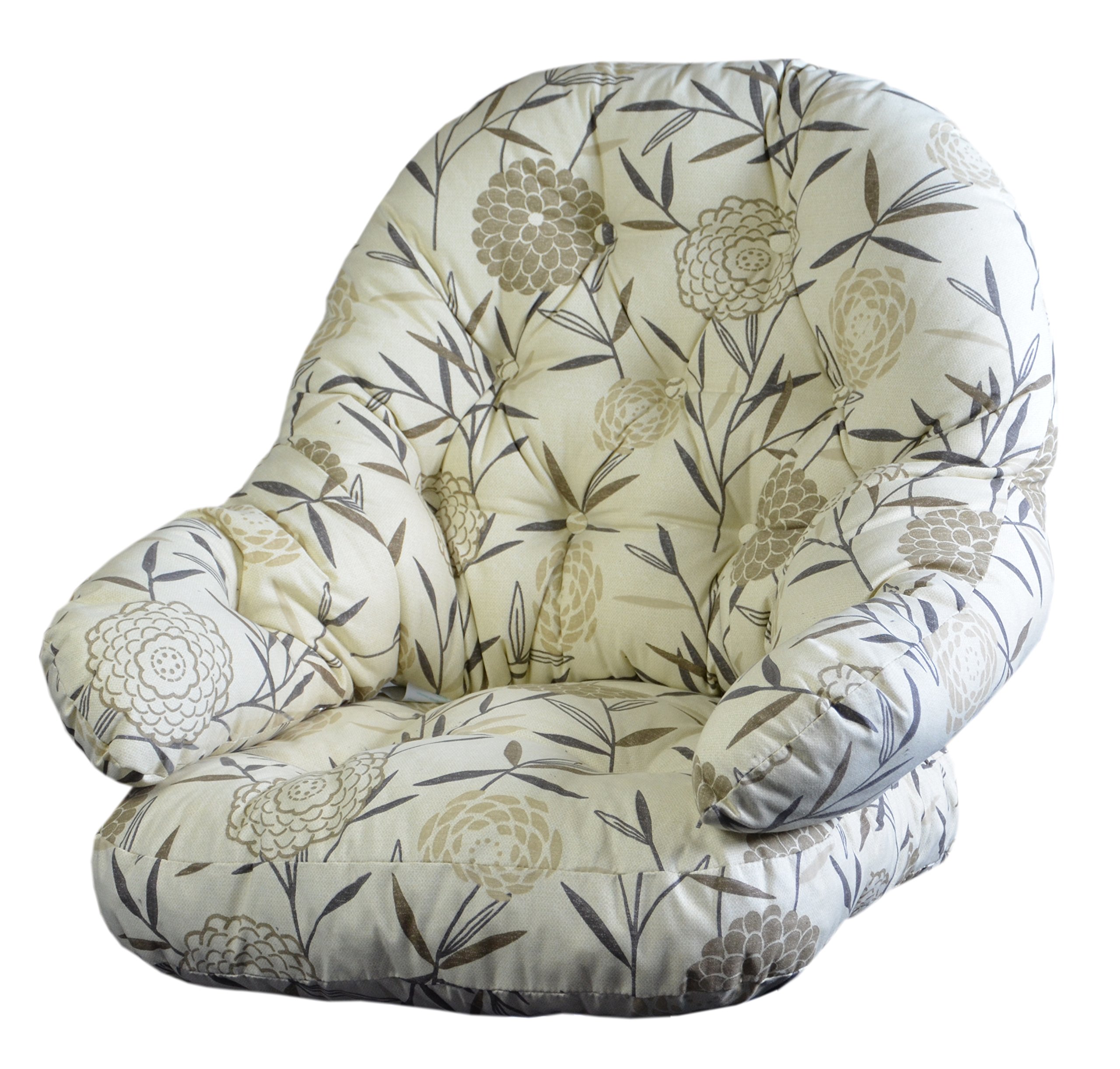 Gilda Replacement Cane Furniture WRAP ROUND SWIVEL - CUSHIONS ONLY Wicker Rattan Conservatory (Bamboo Natural)