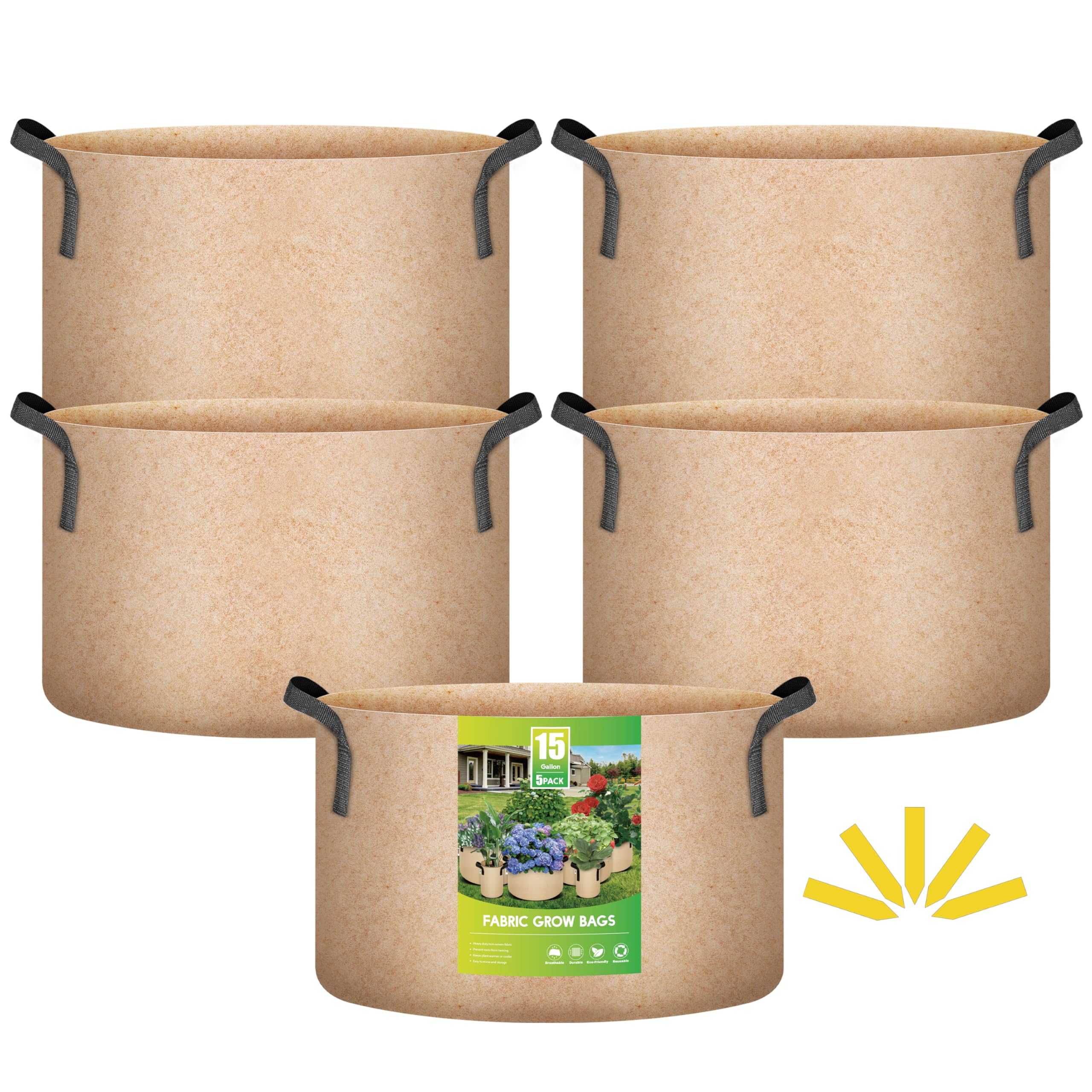 Contenedor iPower de 15 galones para cultivar hortalizas en terrazas y patios