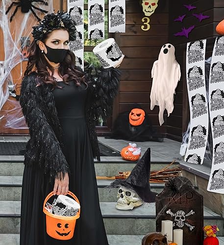 Miniatura 6 de Halloween I'll Be Back - Papel higiénico impreso para regalo de broma, rollo de papel higiénico aterrador para sorpresa, broma, divertido regalo