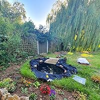 Vista 4 de Revestimiento de estanque de polietileno de alta densidad de 15 x 20 pies de grosor de 20 mil de grosor, resistente a los rayos UV, para estanques