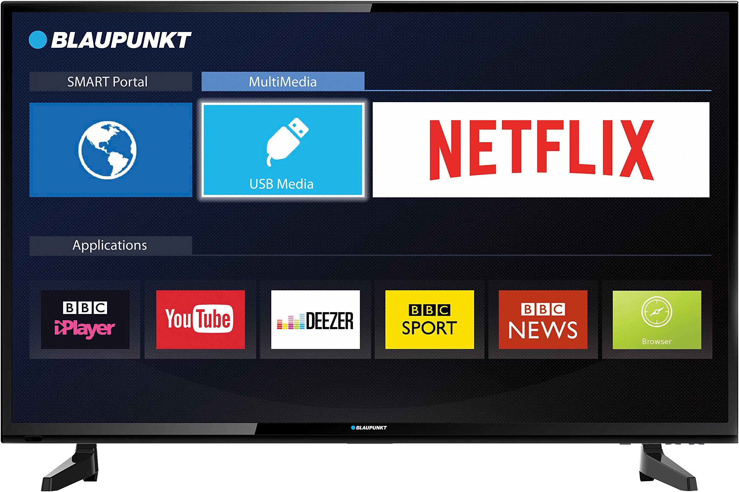 Blaupunkt BLA-32/148M-GB-11B-EGPX-UK 32-Inch HD Ready Smart LED TV with