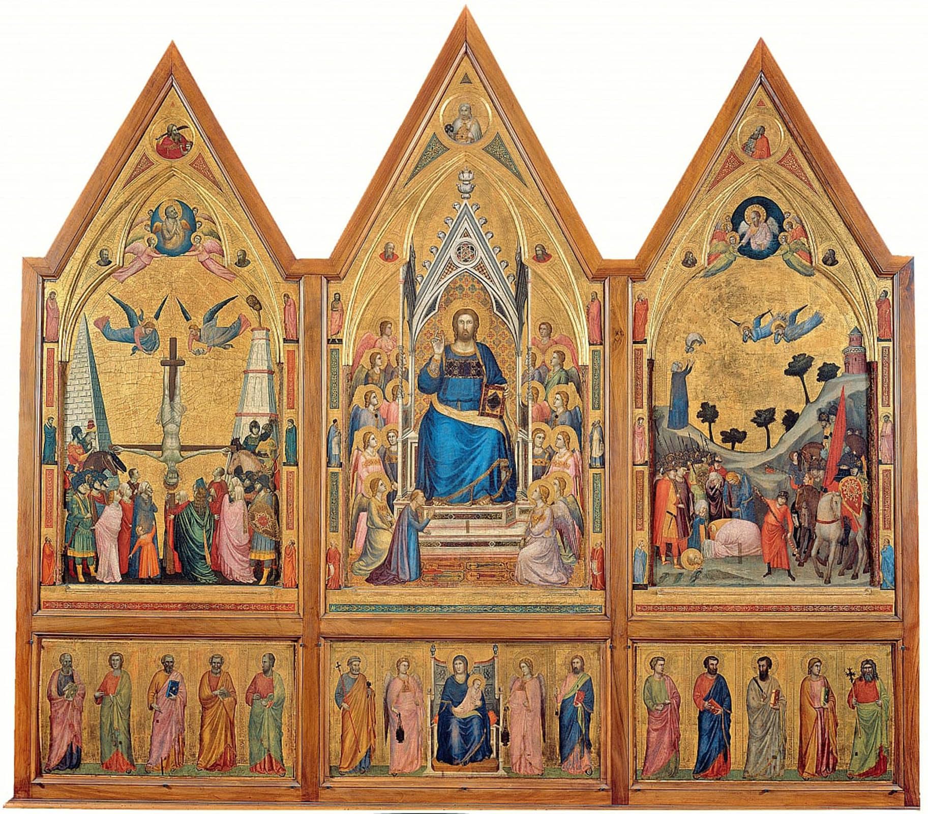 POSTERIIk Vintage Art Print Images Pictures Print the Stefaneschi by Giotto Di Bondone Modern Colour Posters for Office Home Decor 60x90cm