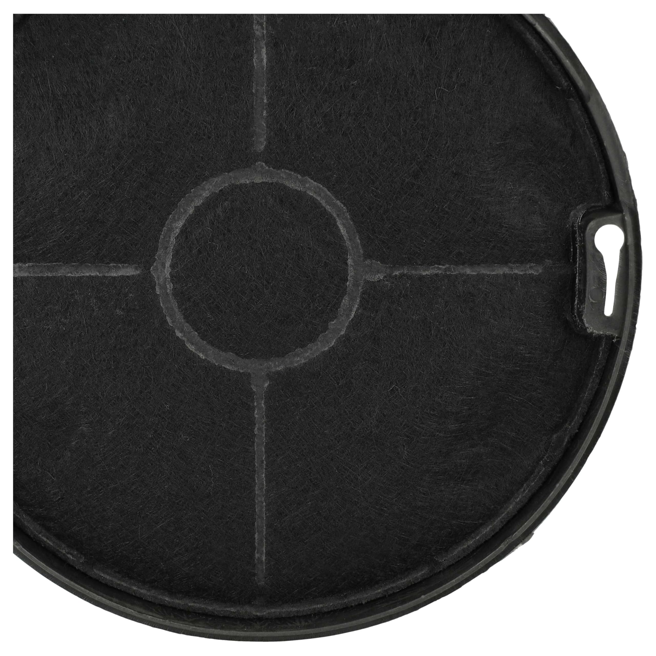 vhbw 4x filtro a carboni attivi sostituisce Electrolux Modell47, Type47, F00479, F004791S per cappe aspiranti - 15,3 cm