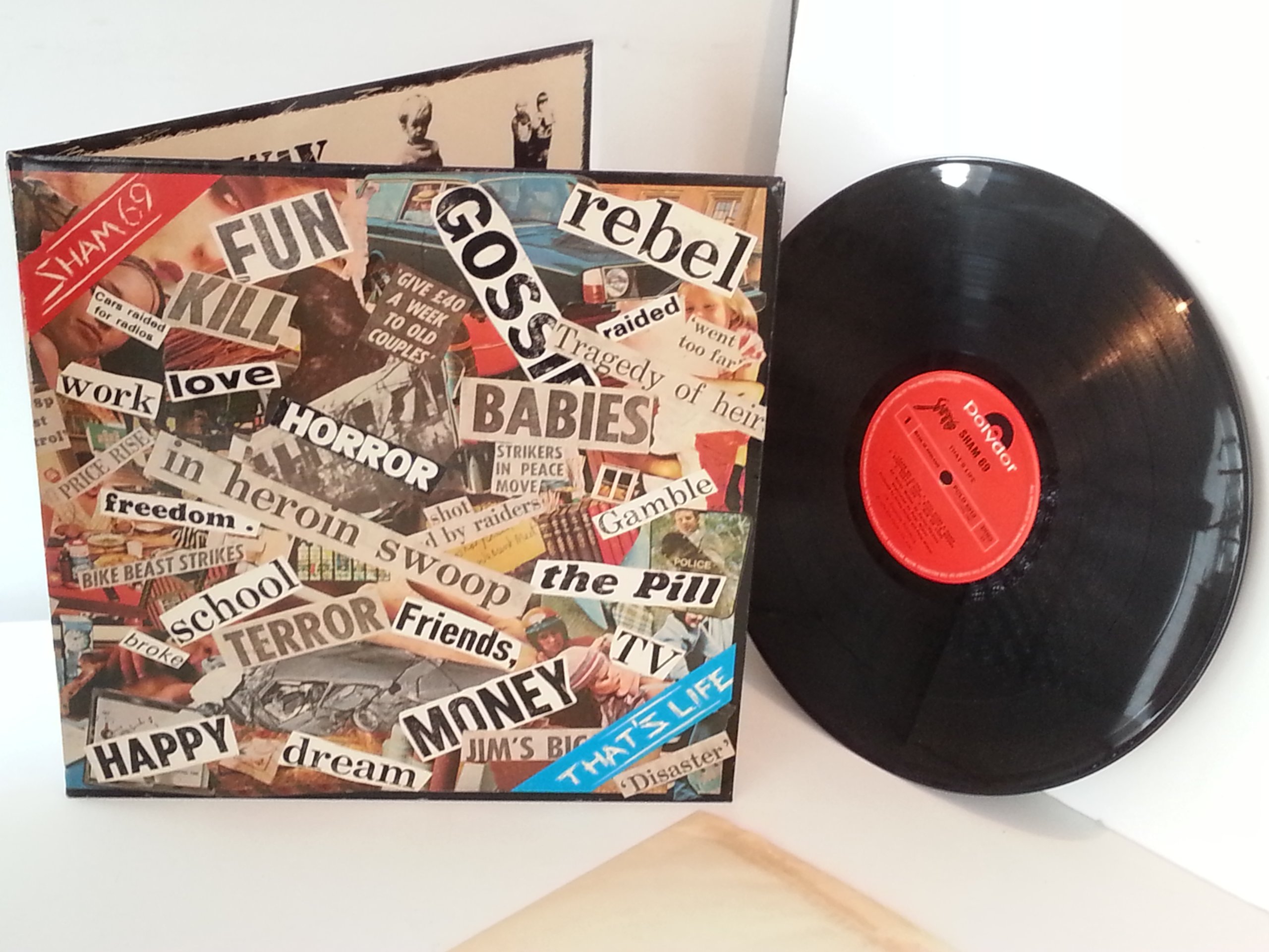 ポスター付き Sham 69 – That's Life LP パンク天国 Oi