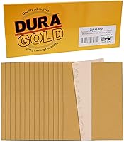 Vista 14 de Dura-Gold Hojas de papel de lija dorado de 1/2 hoja, grano 60 (caja de 12) – Carpintería para muebles de madera – Hojas de soporte de gancho y bucle