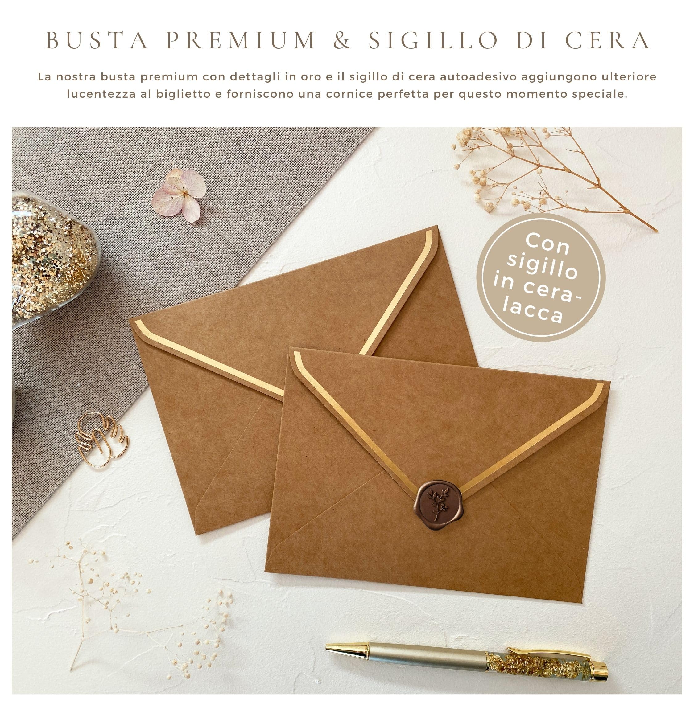 Joli Coon - Vuoi essere la mia testimone carta con busta e sigillo in ceralacca - Mia testimone di nozze proposta