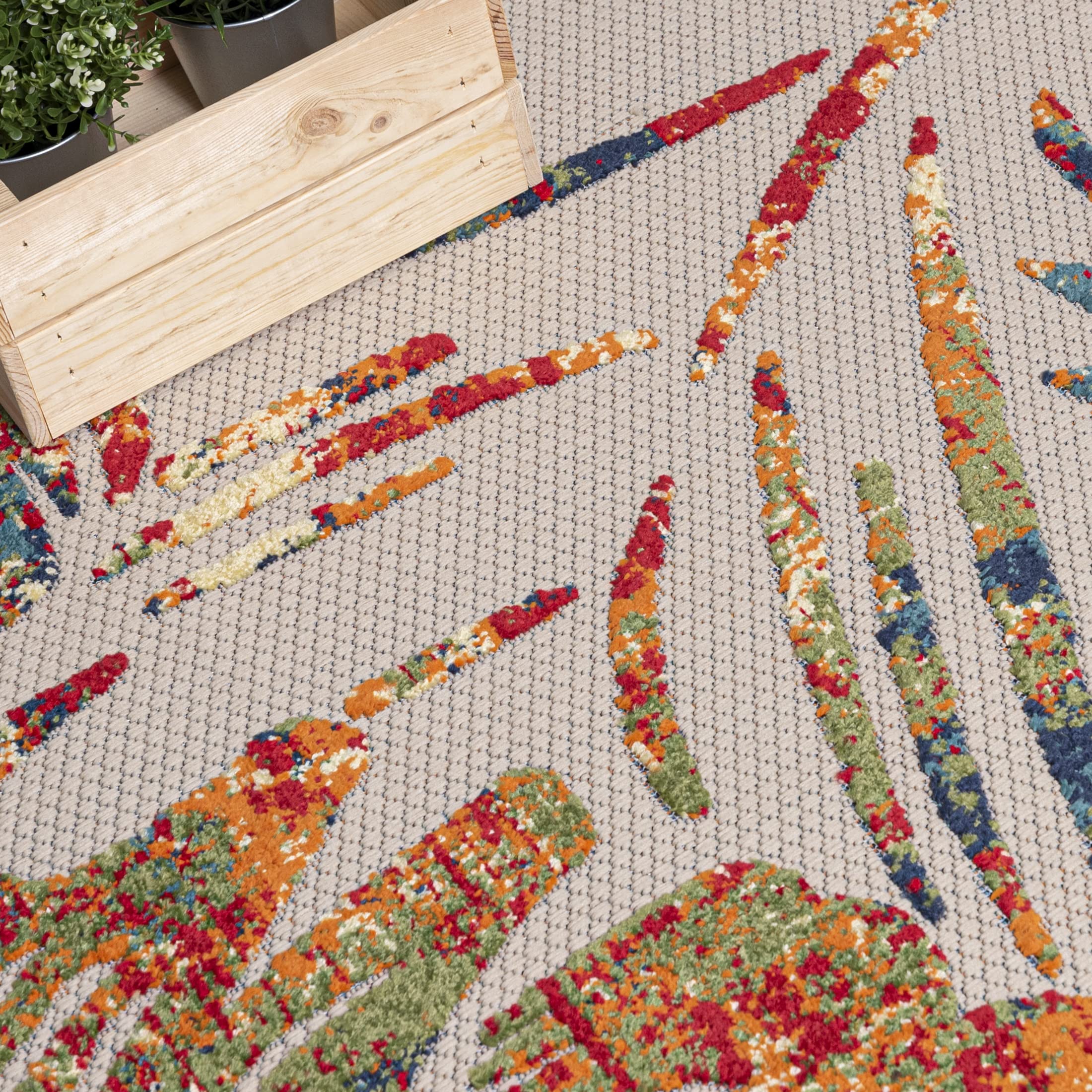 Vloerkleed Isanti Bloem Multicolor 190x280 cm