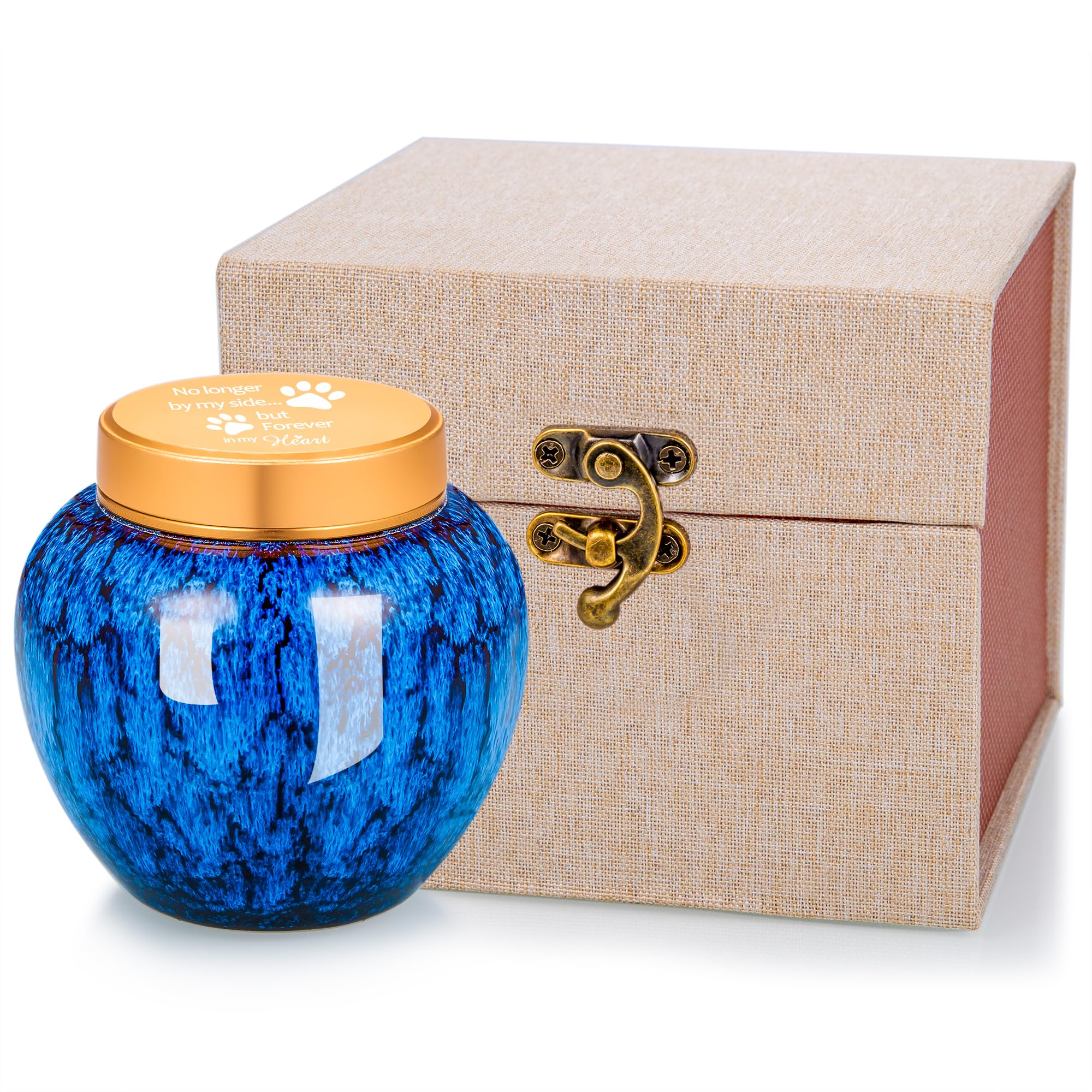 Gredstar Small Keepsake Urns for Ashes, Decorative Funeral Memorial Urn, No Longer by my Side