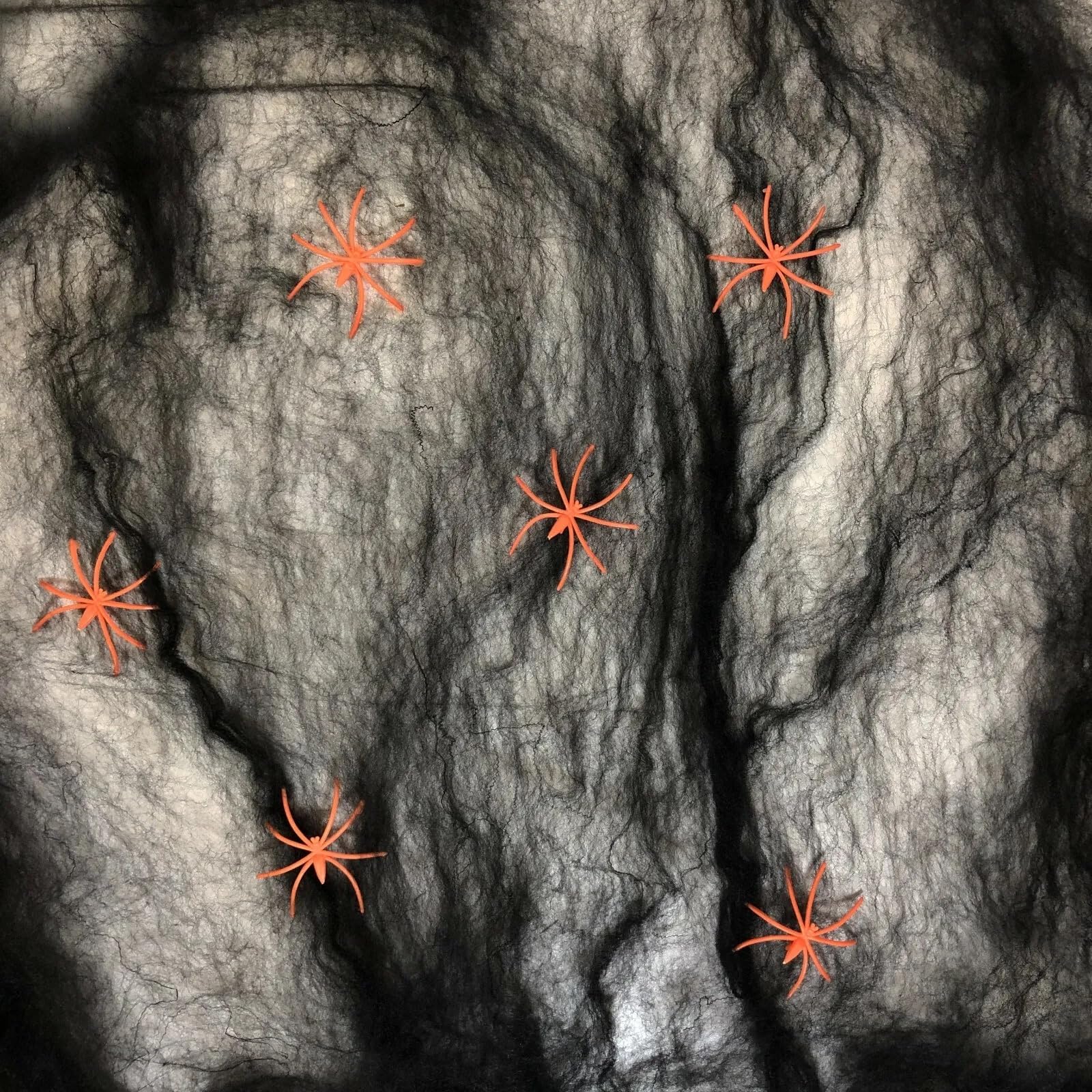 Rockparty Black Cobwebs Stretchable Spider Cob Webs Halloween Party Decoration (Choose Colour) (1, )