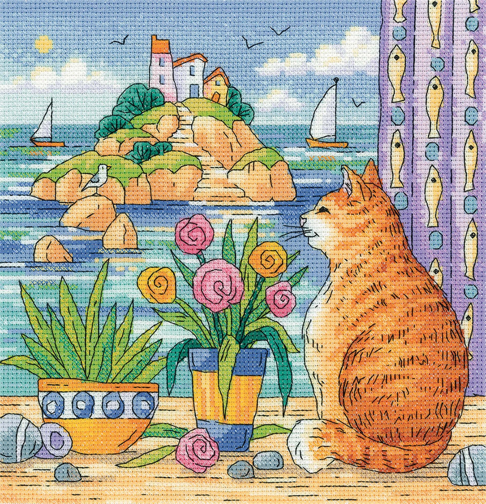 Heritage Crafts Cross Stitch Kit - Island View