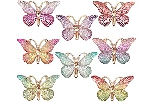 40 Pcs Colorful Butterfly Charms
