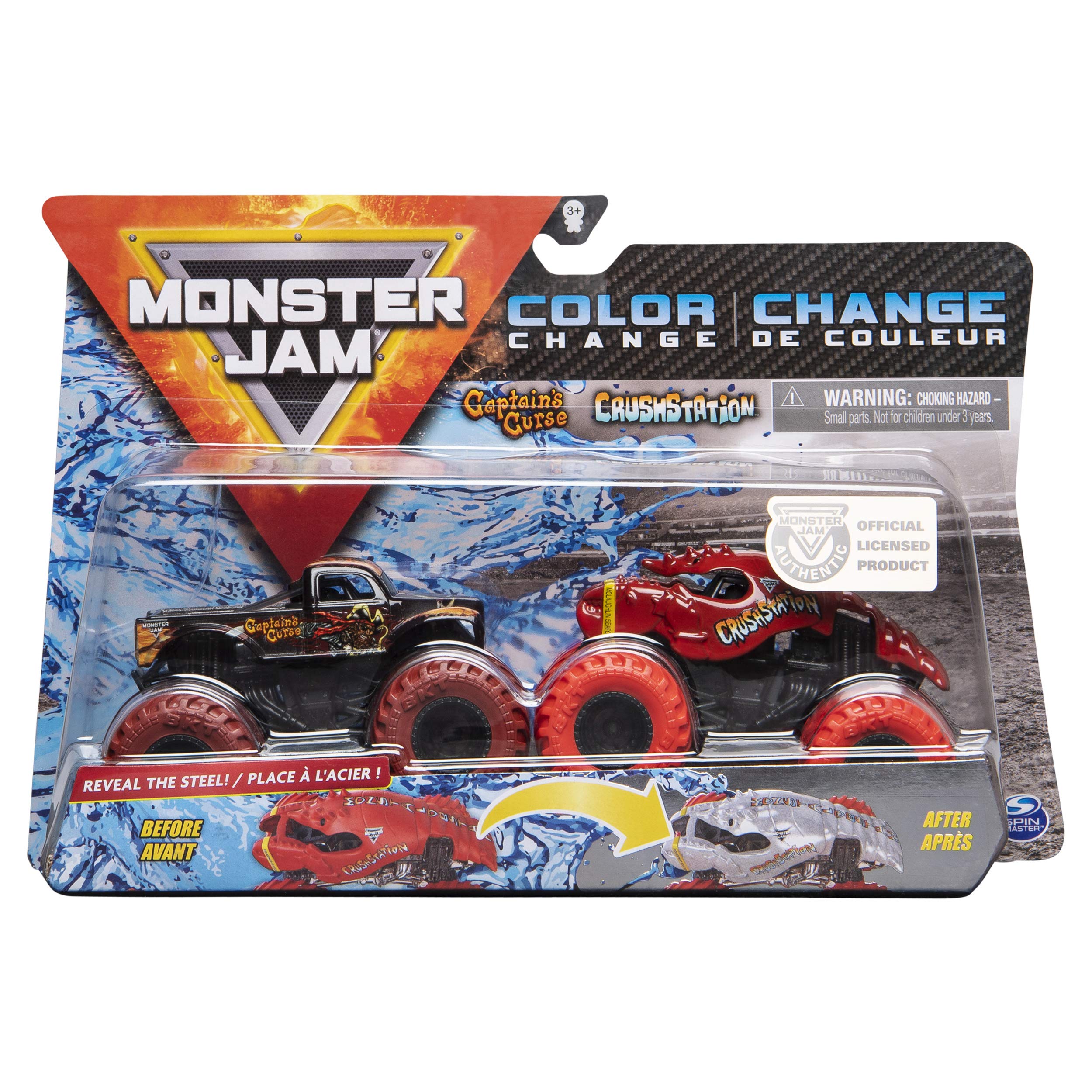 Buy Monster Jam, Official Captain’s Curse vs. Crushstation Color ...