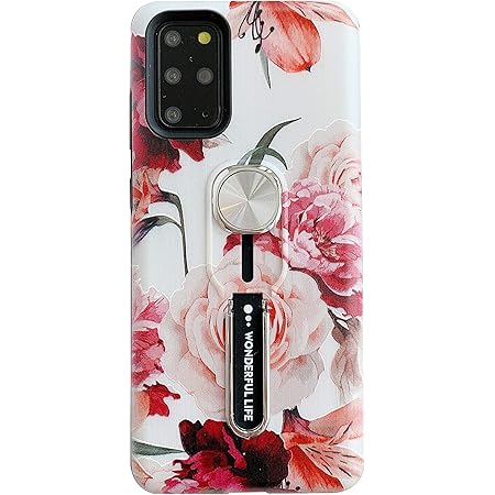 Amazon Com Samsung Galaxy S Plus 5g Case With Finger Grip Hosgor 3d Print Flowers Rugged Shockproof Slim Soft Tpu Matte Pc Dual Layer Finger Ring Strap Cover For Galaxy S 6 7