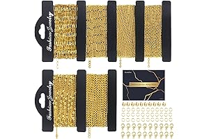 Ecoofor 18k Gold Chain Kit: Elevate Your Jewelry Creations